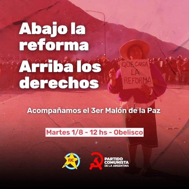 Abajo la Reforma neoliberal de Ge. Morales en Jujuy – Arriba los Derechos